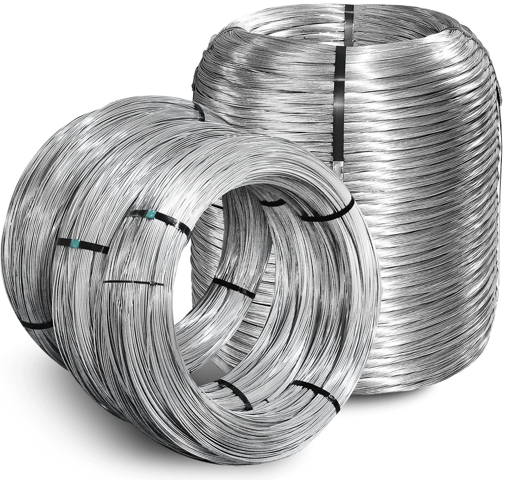 Filo zincato in rotoli e matassoni